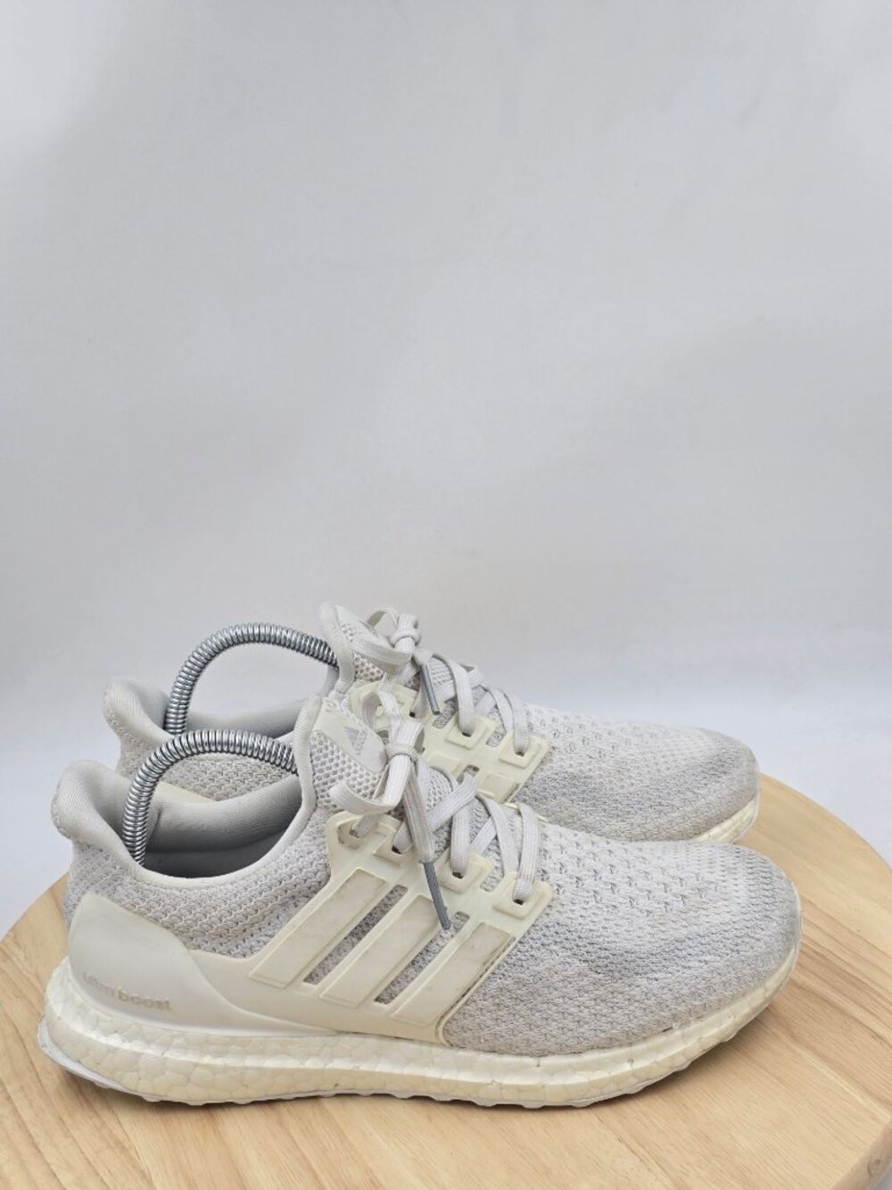 Adidas Ultra Boost 2.0 Men Size 7 AQ5929 Triple White Running Athletic Shoes
